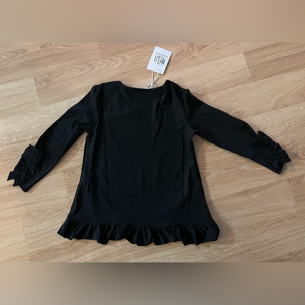 Girls black long sleeve tunic
